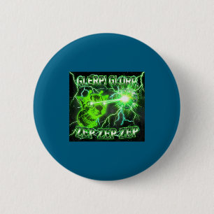 Badge Rond 5 Cm Cadeau drôle d'alien Gnarp Chat Silly Alien Glerp