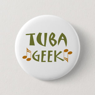 Badge Rond 5 Cm Cadeau drôle de geek de tuba