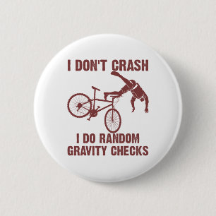 Badge Rond 5 Cm Cadeau drôle de vélo de montagne Homme amateur de 