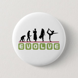 Badge Rond 5 Cm Cadeau drôle de yoga