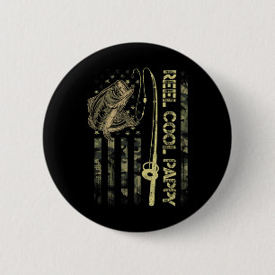 Badge Rond 5 Cm Cadeau drôle drapeau américain camouflage Papa sup