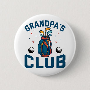 Badge Rond 5 Cm Cadeau du club de golf de grand-père