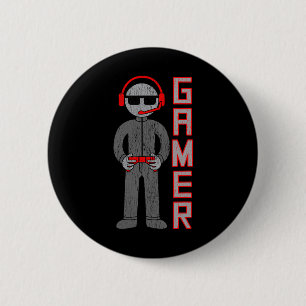 Badge Rond 5 Cm Cadeau Garçons Pour Le Meilleur Joueur De Vidéo.