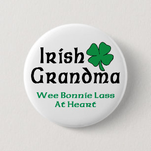 Badge Rond 5 Cm Cadeau irlandais de grand-maman