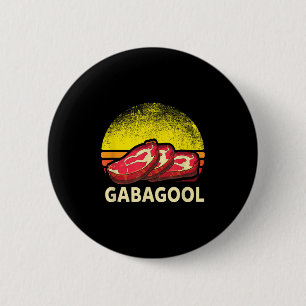 Badge Rond 5 Cm Cadeau Italien Gabagool Cacola Amateur de Viande d