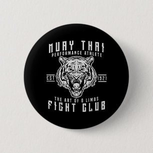Badge Rond 5 Cm Cadeau Muay Thai Boxe Thaïlandaise Kickboxing