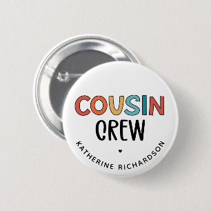 Badge Rond 5 Cm Cadeau personnalisé de cousins jumelés Cousins