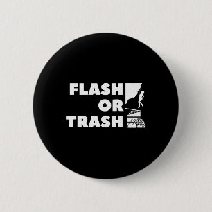 Badge Rond 5 Cm Cadeau pour grimpeur Flash ou ordures, Escalade, D