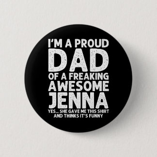 Badge Rond 5 Cm Cadeau pour papa de Jenna Fête des pères Personnal