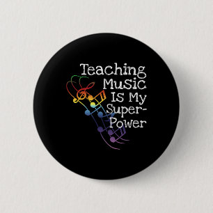 Badge Rond 5 Cm Cadeau pour professeur de musique