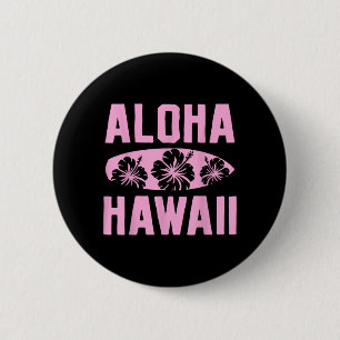 Badge Rond 5 Cm Cadeau tropical d'été hawaïen Aloha Hawaï