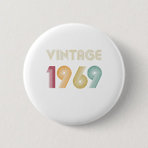 Badge Rond 5 Cm Cadeau vieux de 50 ans 50e anniversaire Vintage 19