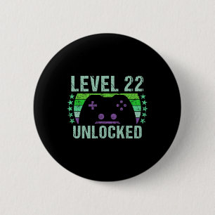 Badge Rond 5 Cm Cadeau vintage 22e anniversaire Cadeau 22 ans Garç