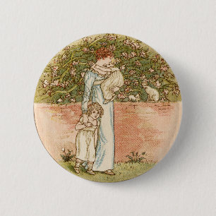 Badge Rond 5 Cm Cadeau vintage doux du jour de mère