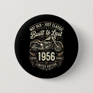 Badge Rond 5 Cm Cadeaux 70 ans Hommes Moto Motard