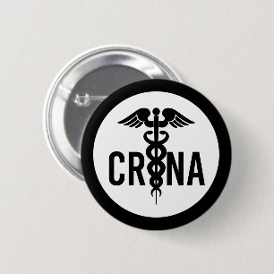 Badge Rond 5 Cm Cadeaux anesthésistes certifiés CRNA
