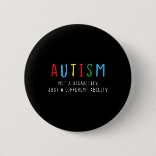 Badge Rond 5 Cm Cadeaux autistiques Enfants Adultes Adultes Différ
