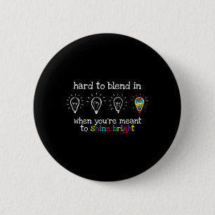 Badge Rond 5 Cm Cadeaux autistiques Enfants Hommes Femmes Autisme