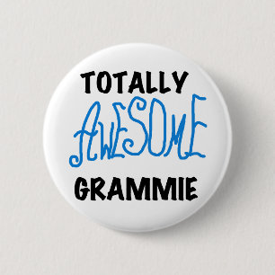 Badge Rond 5 Cm Cadeaux bleus totalement impressionnants de
