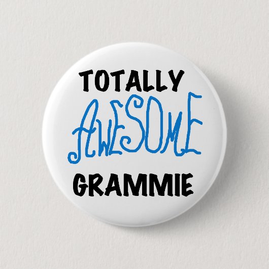 Badge Rond 5 Cm Cadeaux bleus totalement impressionnants de (Devant)