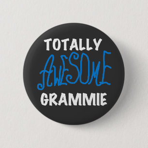 Badge Rond 5 Cm Cadeaux bleus totalement impressionnants de