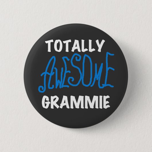 Badge Rond 5 Cm Cadeaux bleus totalement impressionnants de (Devant)