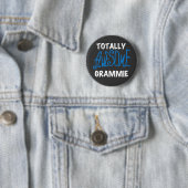 Badge Rond 5 Cm Cadeaux bleus totalement impressionnants de (En situation)