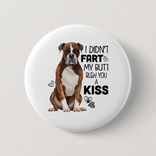Badge Rond 5 Cm Cadeaux Boxer Dog
