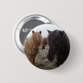 Badge Rond 5 Cm Cadeaux Cheval et Rider, Personnalisé (Devant & derrière)