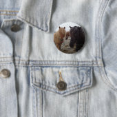 Badge Rond 5 Cm Cadeaux Cheval et Rider, Personnalisé (En situation)