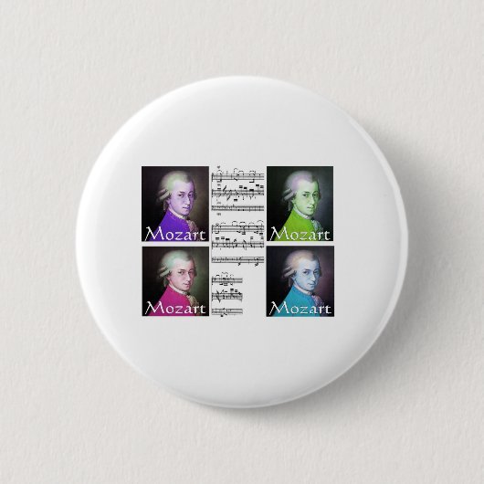 Badge Rond 5 Cm Cadeaux d'amants de Mozart (Devant)