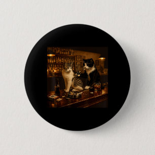 Badge Rond 5 Cm Cadeaux d'artiste de chaton tatoué de tatouage de