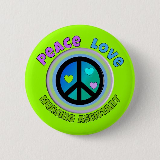 Badge Rond 5 Cm Cadeaux d'assistant de soins (Devant)