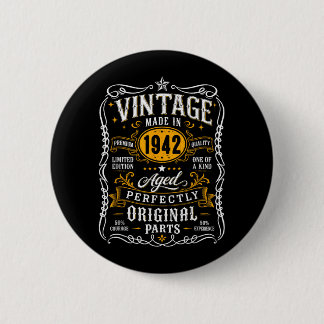 Badge Rond 5 Cm Cadeaux de 85 ans pour hommes de 85 ans Vintage 19
