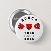 Badge Rond 5 Cm Cadeaux de Bunco (Devant & derrière)