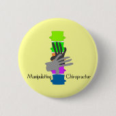 Badge Rond 5 Cm Cadeaux de chiroprakteur (Devant)