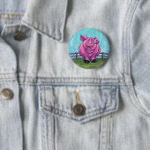 Badge Rond 5 Cm Cadeaux de cochon & Accessoires (En situation)