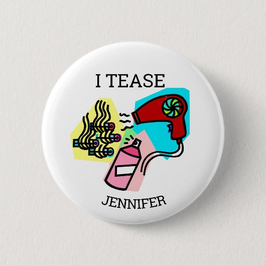 Badge Rond 5 Cm Cadeaux de coiffure (Devant)