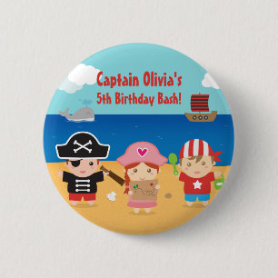 Badge Rond 5 Cm Cadeaux de fête d'anniversaire sur le thème des pi