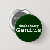 Badge Rond 5 Cm Cadeaux de génie marketing (Devant & derrière)