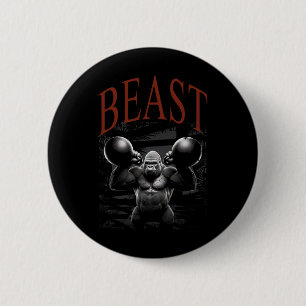 Badge Rond 5 Cm Cadeaux de gym pour hommes femmes fitness musculat