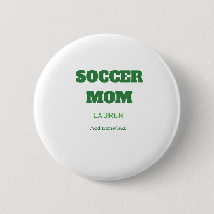 Badge Rond 5 Cm Cadeaux de la fête des mères pour maman de footbal