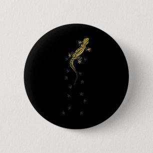 Badge Rond 5 Cm Cadeaux de lézard de reptile de Gecko léopard mign