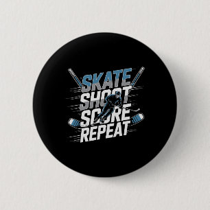 Badge Rond 5 Cm Cadeaux de maillot de hockey pour hommes enfants j