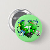 Badge Rond 5 Cm Cadeaux de maître d'infirmière (Devant & derrière)