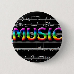 Badge Rond 5 Cm Cadeaux de musique !