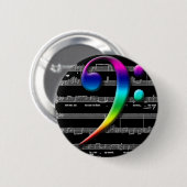 Badge Rond 5 Cm Cadeaux de musique (Devant & derrière)