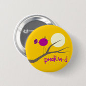 Badge Rond 5 Cm Cadeaux de PharmD d'étudiant de pharmacie (Devant & derrière)