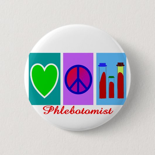 Badge Rond 5 Cm Cadeaux de Phlebotomist (Devant)
