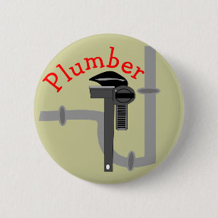 Badge Rond 5 Cm Cadeaux de plombiers